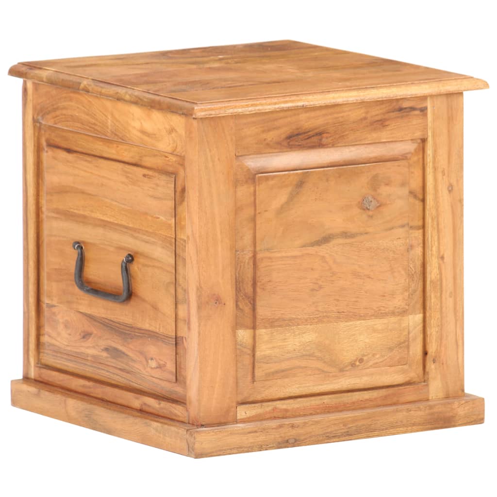 Chest 40X40X40 Cm Solid Acacia Wood