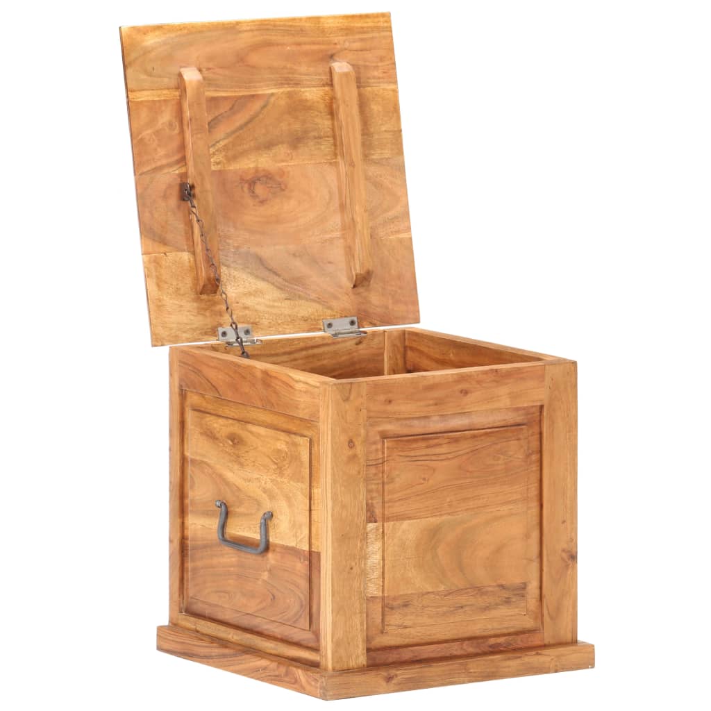 Chest 40X40X40 Cm Solid Acacia Wood