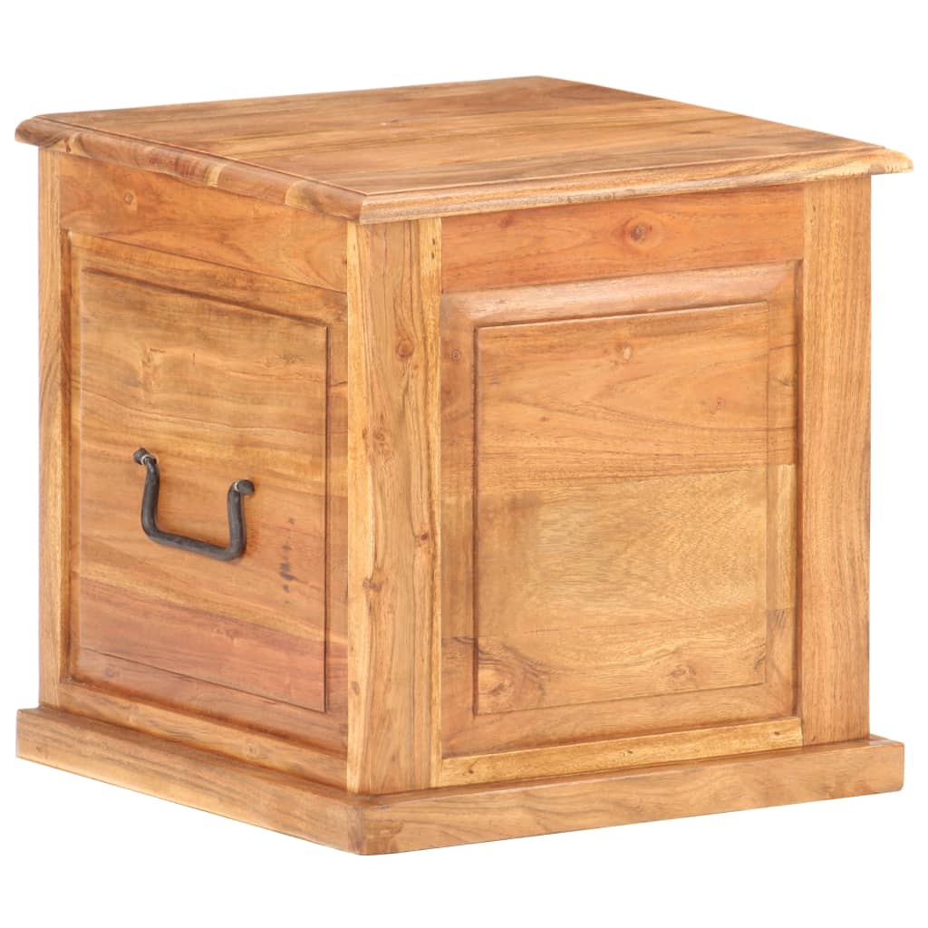 Chest 40X40X40 Cm Solid Acacia Wood
