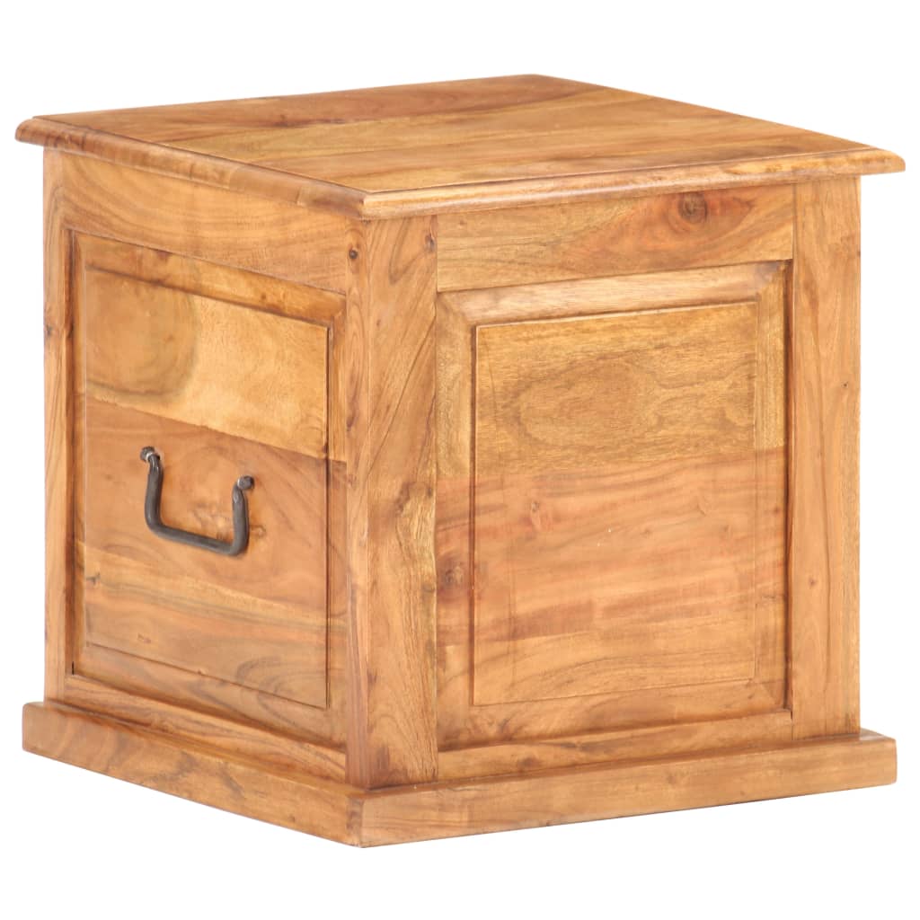 Chest 40X40X40 Cm Solid Acacia Wood