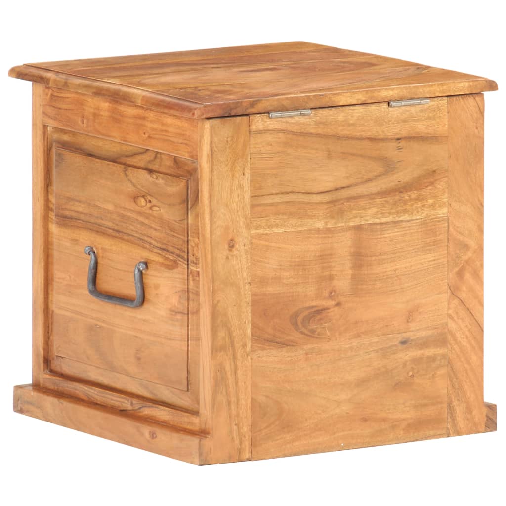 Chest 40X40X40 Cm Solid Acacia Wood