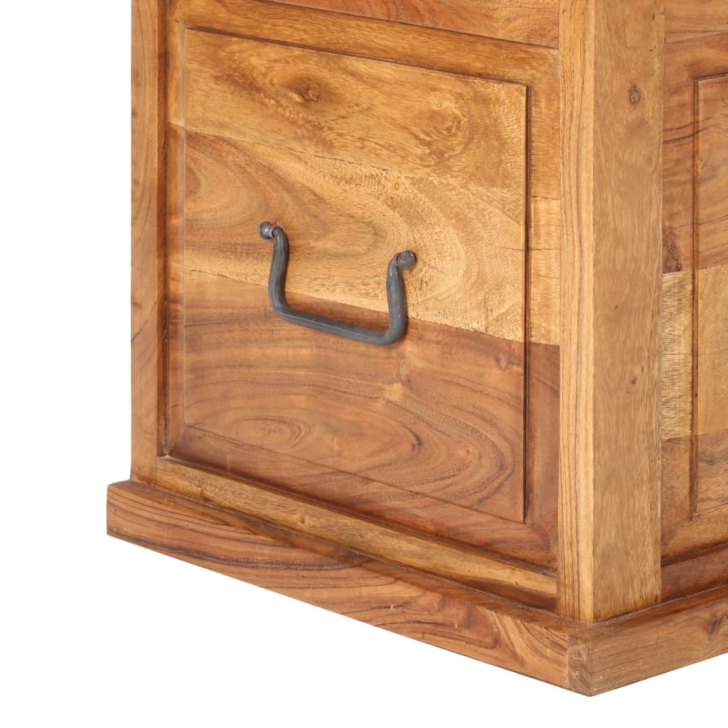 Chest 40X40X40 Cm Solid Acacia Wood