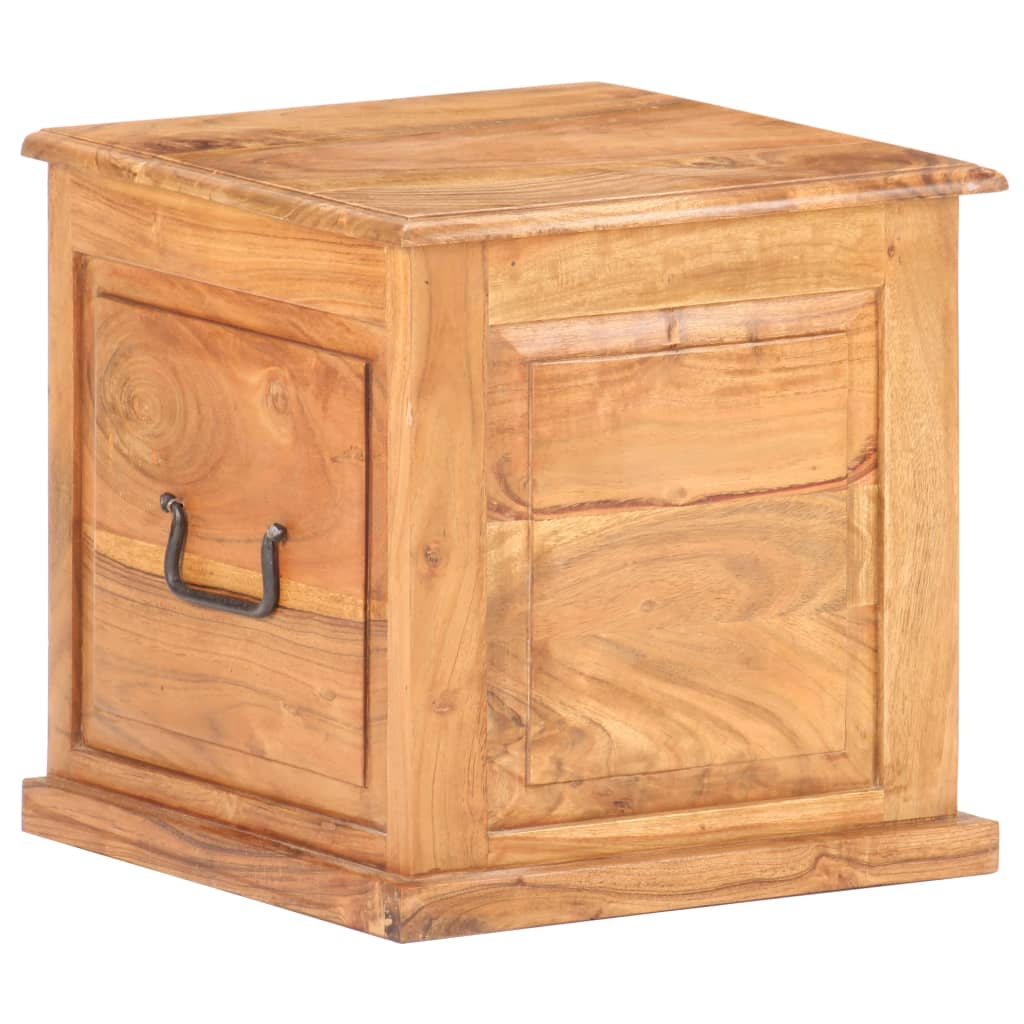 Chest 40X40X40 Cm Solid Acacia Wood