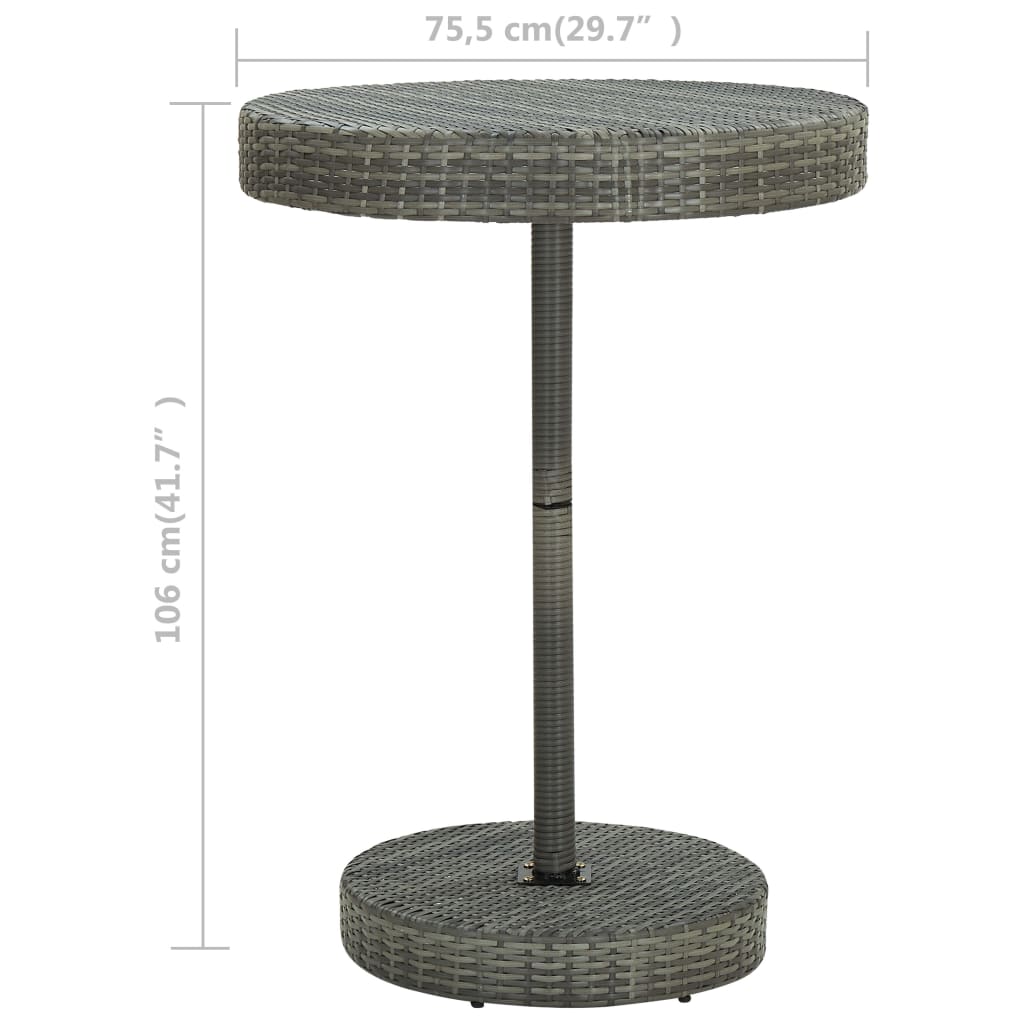 Garden Table Poly Rattan