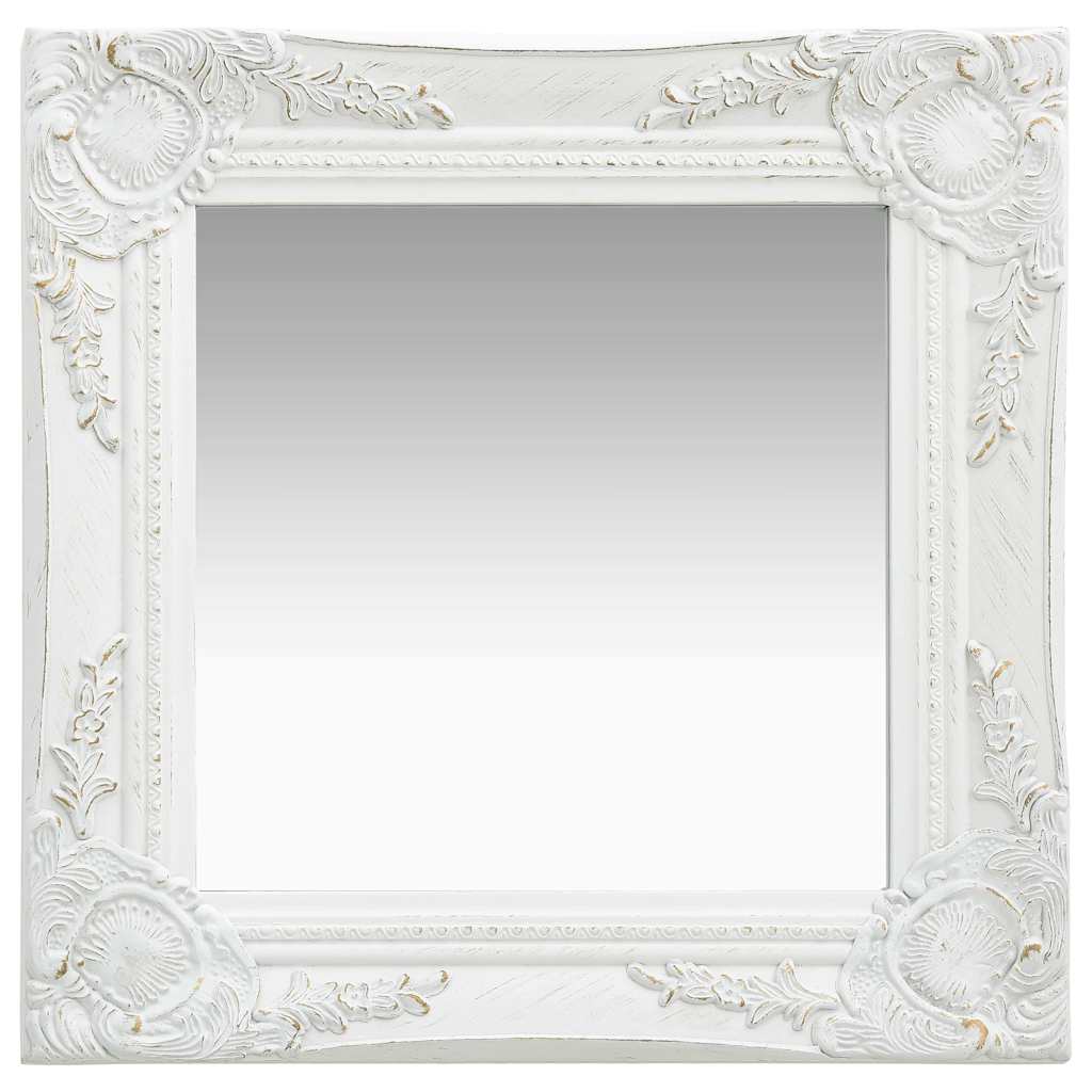 Mirror Wall Baroque Style white gold black silver Wood glass and engineered wood