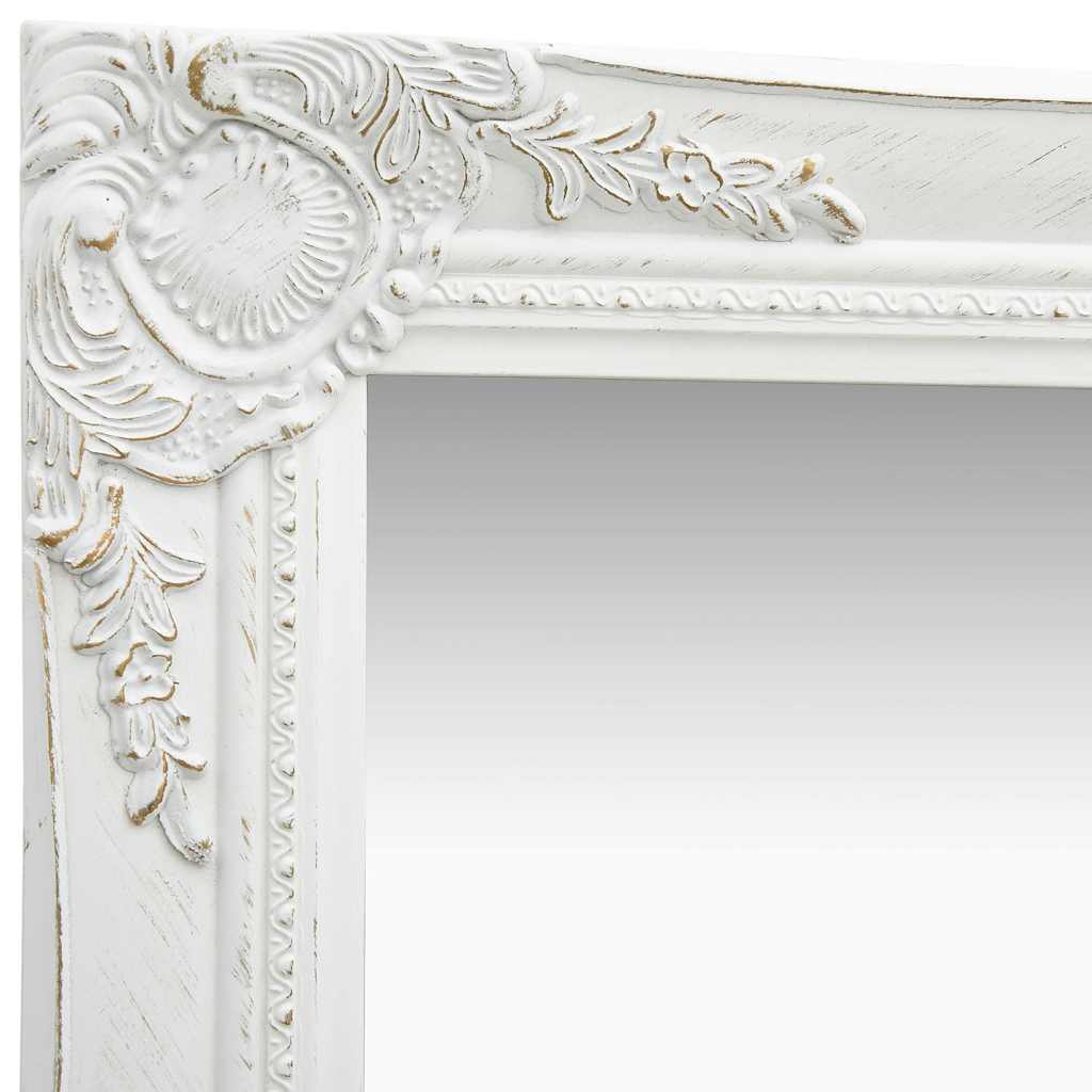Mirror Wall Baroque Style white gold black silver Wood glass and engineered wood