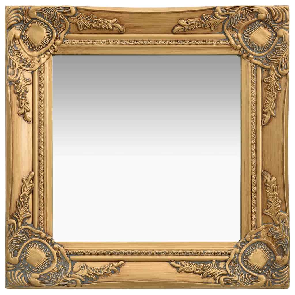 Mirror Wall Baroque Style white gold black silver Wood glass and engineered wood
