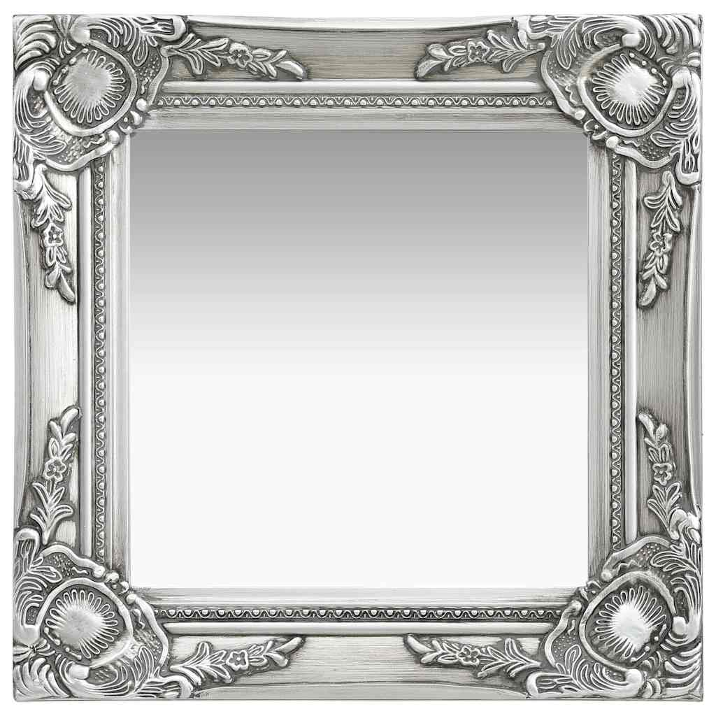 Mirror Wall Baroque Style white gold black silver Wood glass and engineered wood