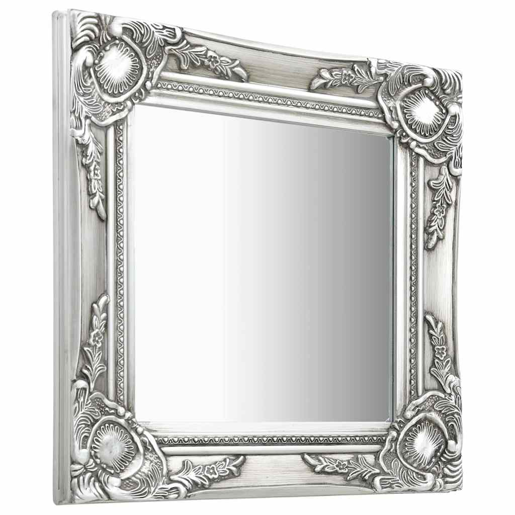 Mirror Wall Baroque Style white gold black silver Wood glass and engineered wood