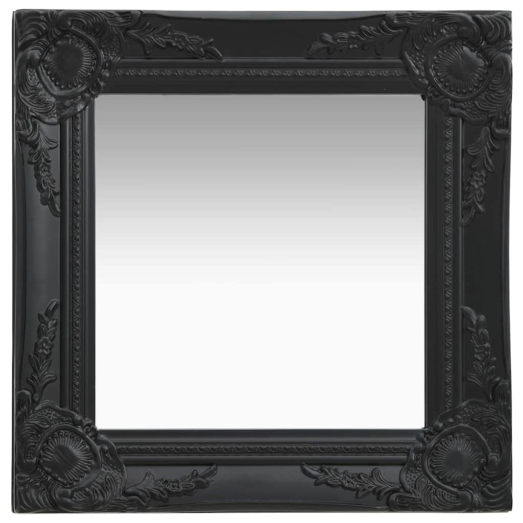 Mirror Wall Baroque Style white gold black silver Wood glass and engineered wood
