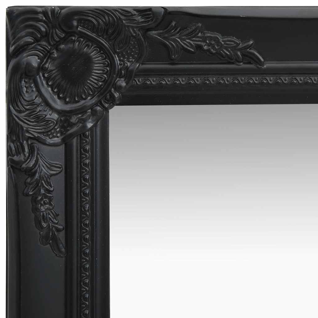 Mirror Wall Baroque Style white gold black silver Wood glass and engineered wood