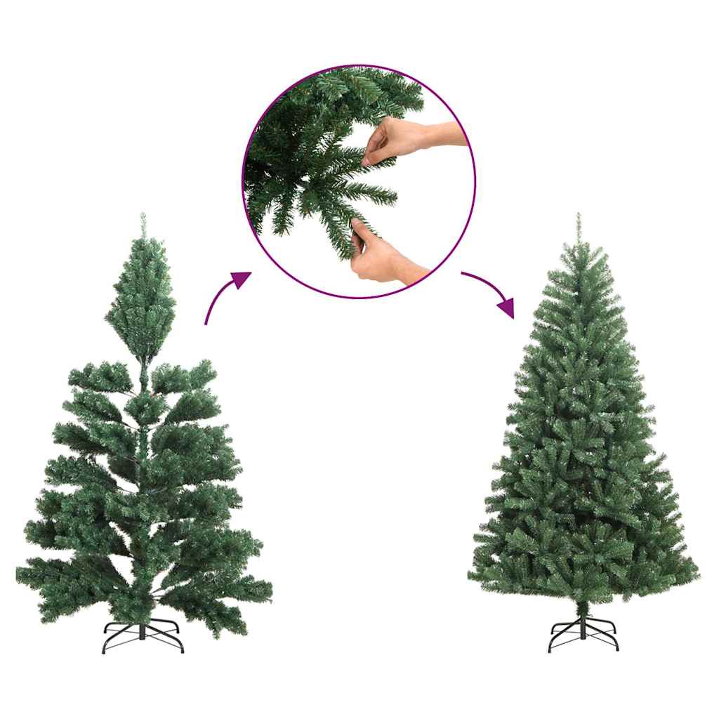 Christmas Trees Artificial Tree Pvc Steel 150Cm green and white