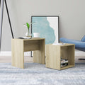 Nesting Coffee Tables 2 Pcs Engineered Wood