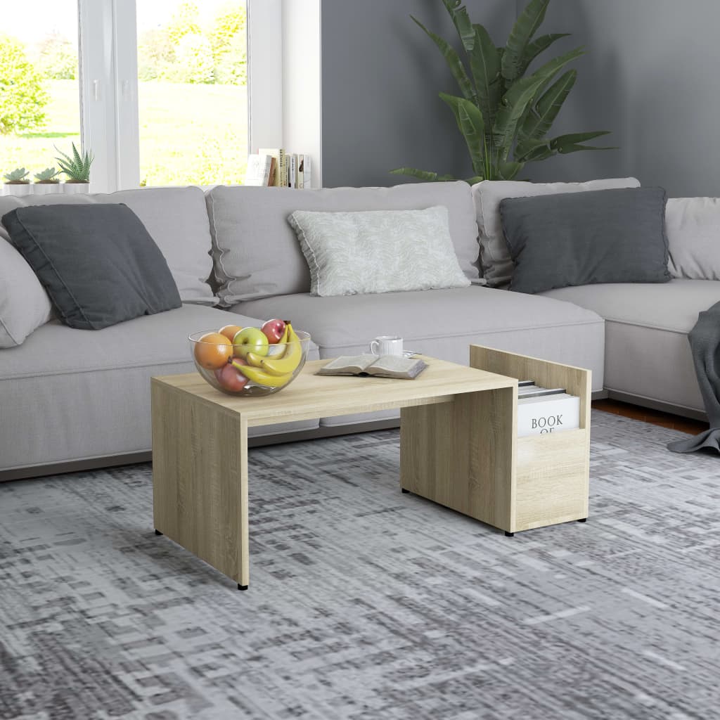 Coffee Table Artisian Oak 90X45X35 Cm Engineered Wood