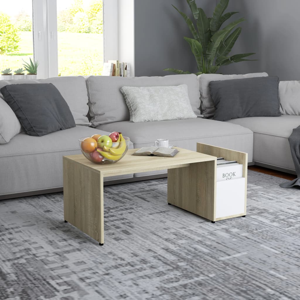 Coffee Table Artisian Oak 90X45X35 Cm Engineered Wood