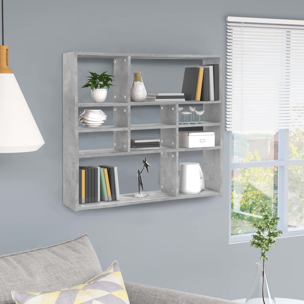 Wall Shelf 90X16X78 Cm Engineered Wood