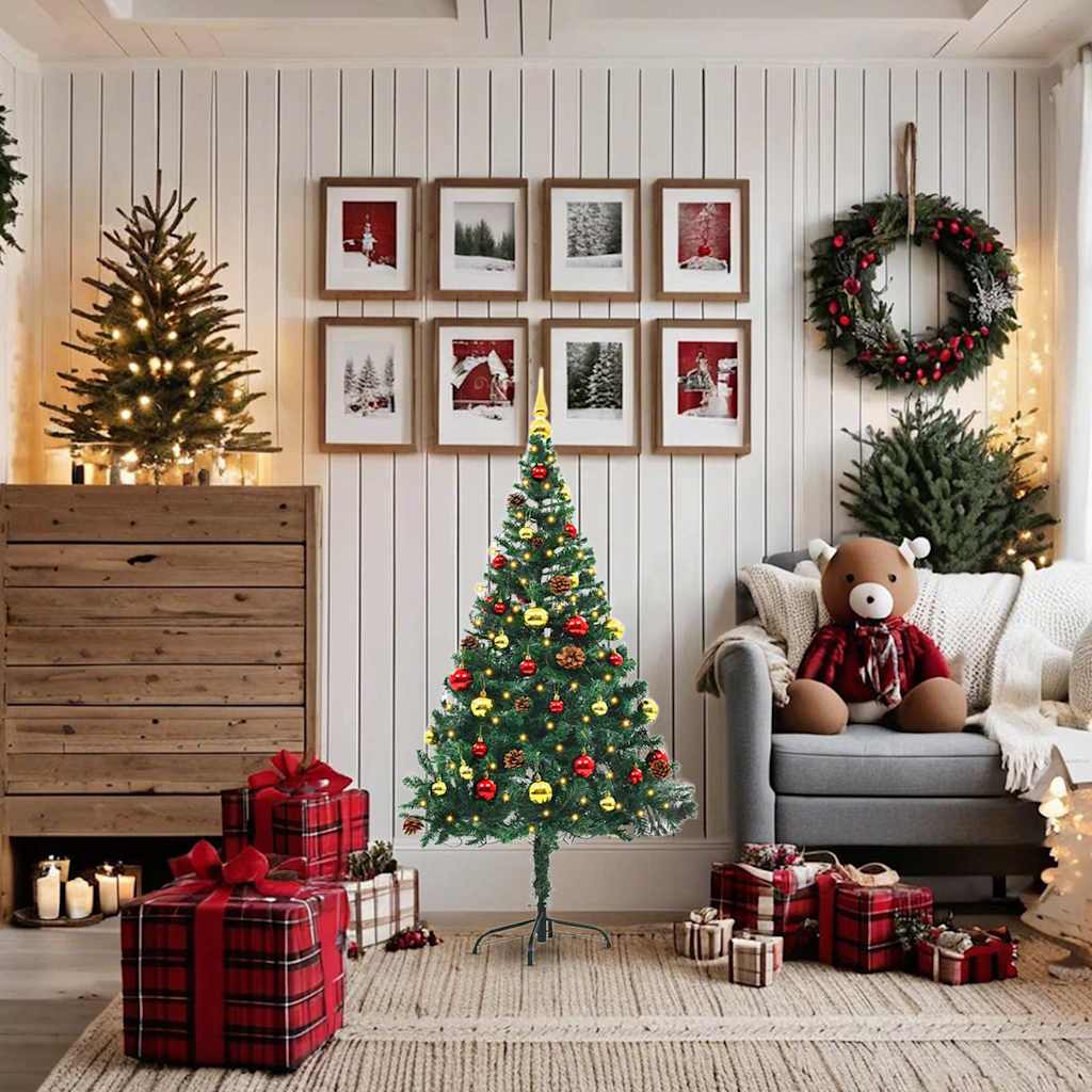 Artificial Pre Lit Christmas Tree With Baubles 150 Cm - Model 321499