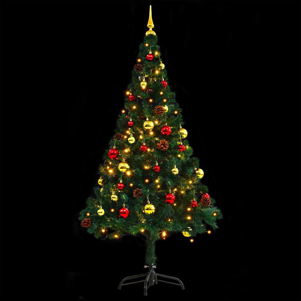 Artificial Pre Lit Christmas Tree With Baubles 150 Cm - Model 321499