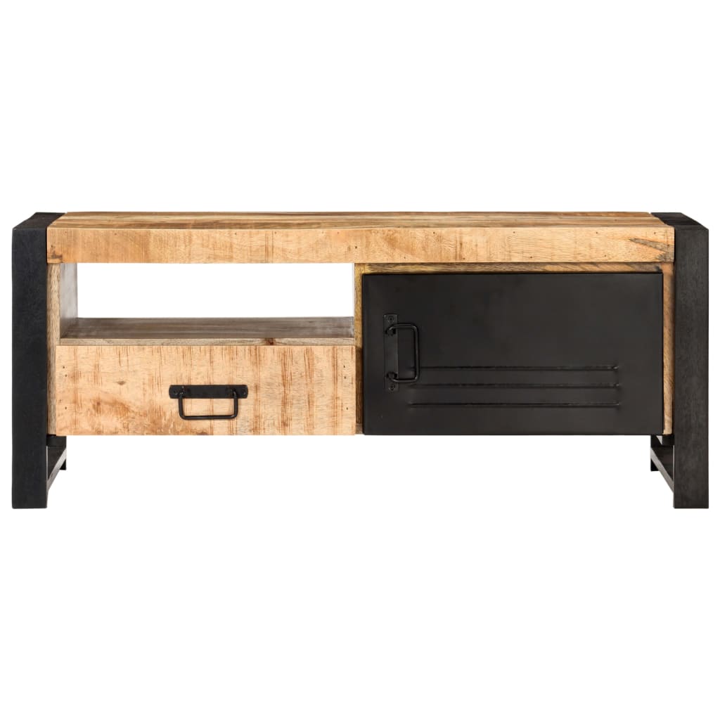 Coffee Table 100X50X40 Cm Rough Mango Wood