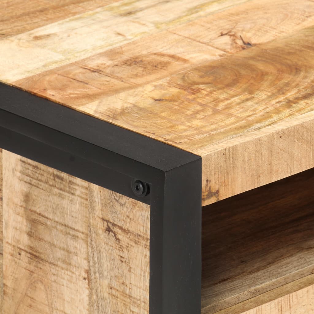 Coffee Table 100X50X40 Cm Rough Mango Wood