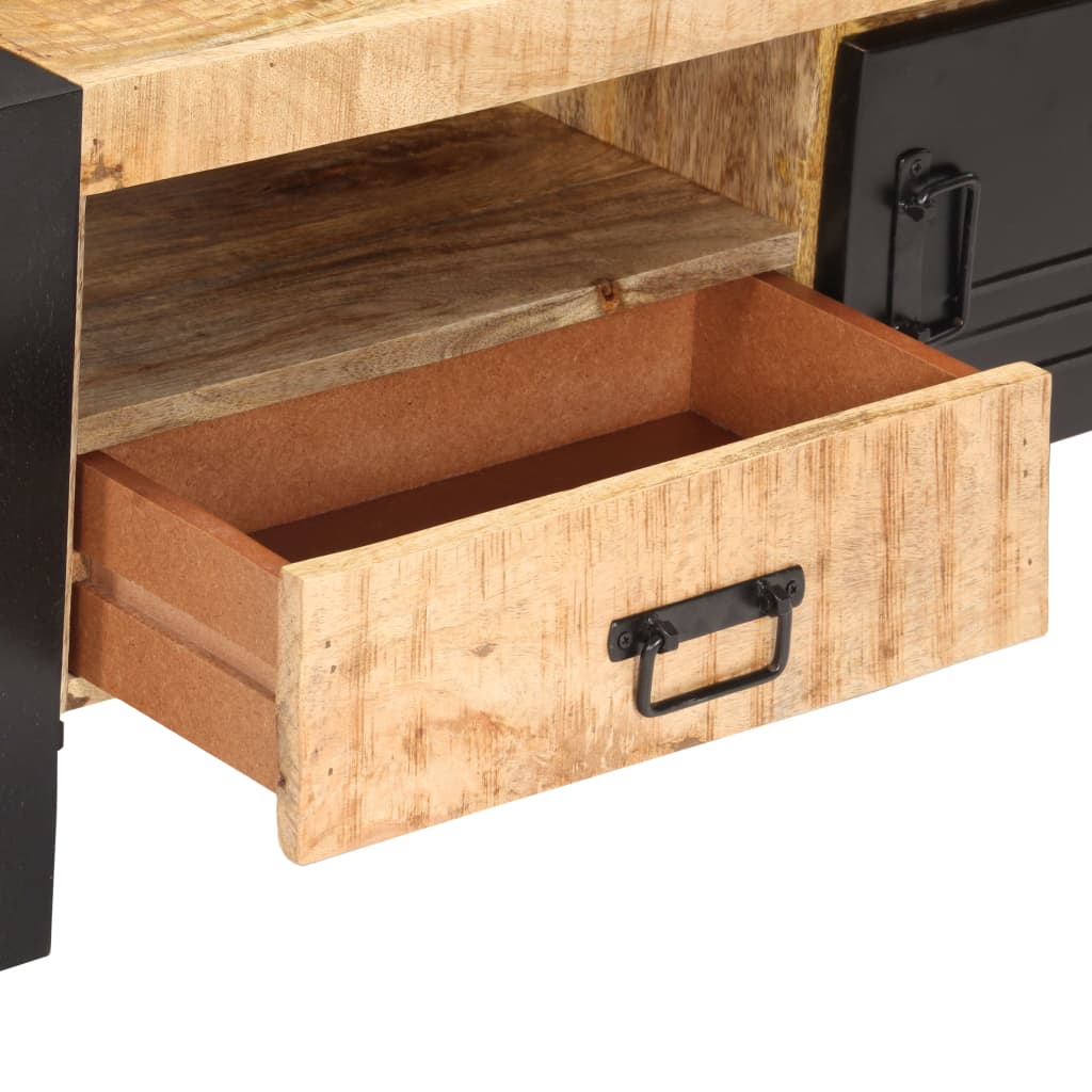 Coffee Table 100X50X40 Cm Rough Mango Wood