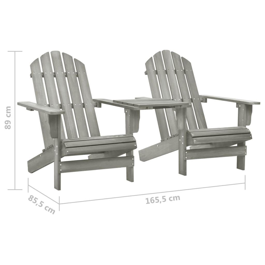 Garden Adirondack Chair Solid Fir Wood