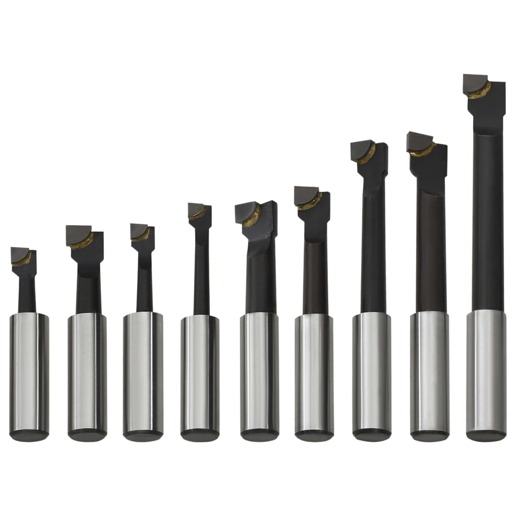 Boring Cutters 9 Pcs 12 Mm With Wood Base
