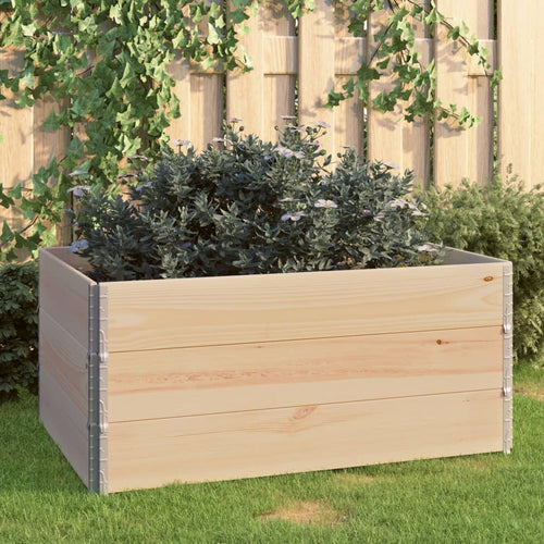 Raised Beds 3 Pcs Solid Pine Wood (310051)