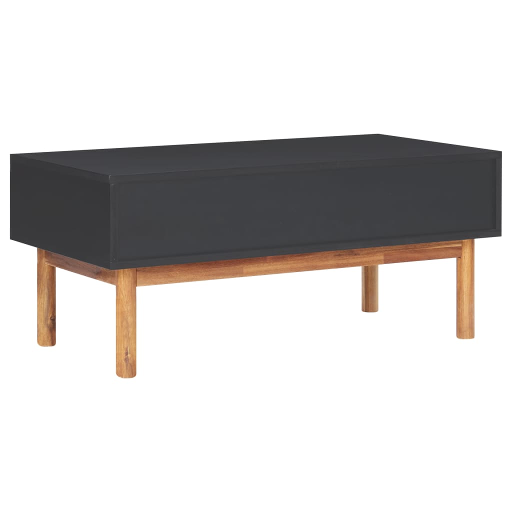 Coffee Table 90X50X40 Cm Solid Acacia Wood And Mdf