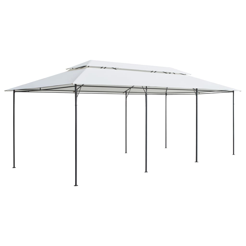 Gazebo 600X298X270 Cm White 180G/M²