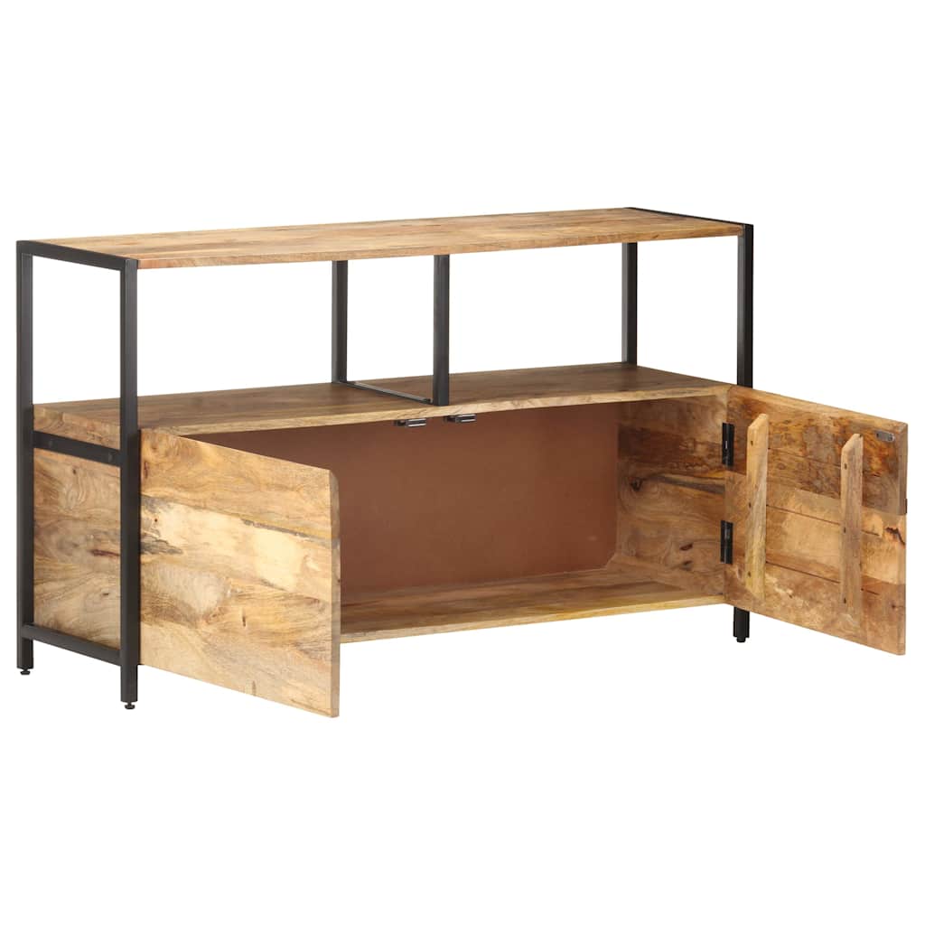 Sideboard Solid Mango Wood Storage Cabinet Rustic Buffet Cupboard 100 x 35 x 76