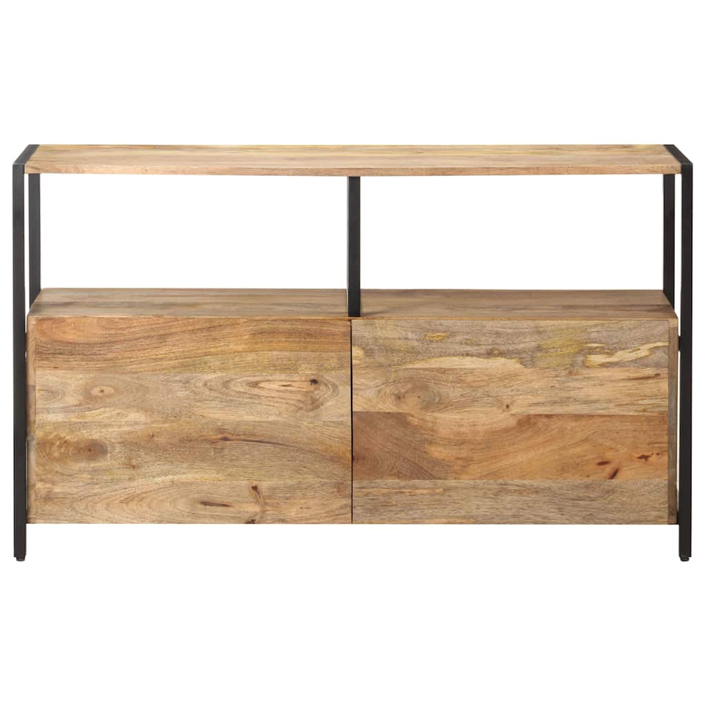 Sideboard Solid Mango Wood Storage Cabinet Rustic Buffet Cupboard 100 x 35 x 76