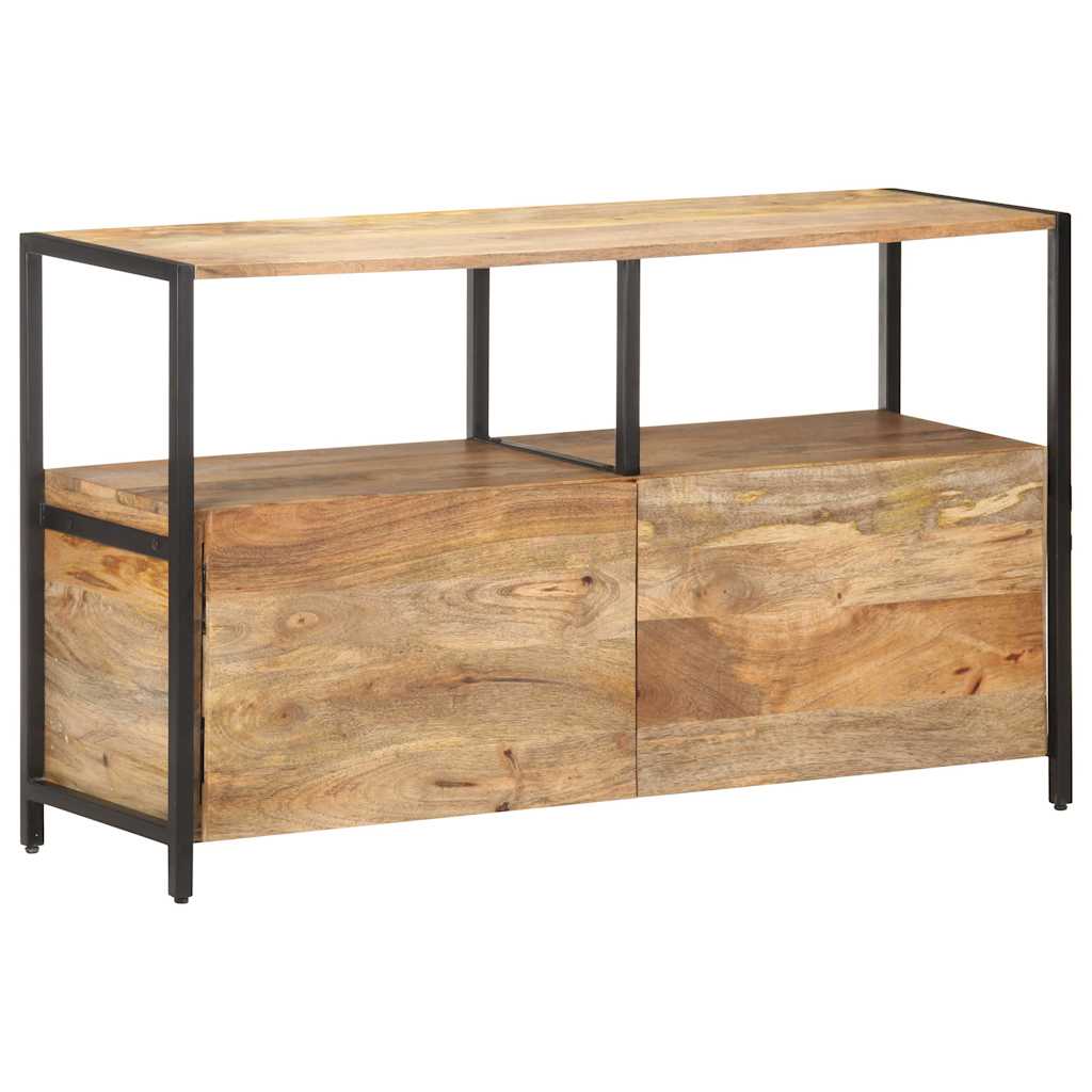 Sideboard Solid Mango Wood Storage Cabinet Rustic Buffet Cupboard 100 x 35 x 76