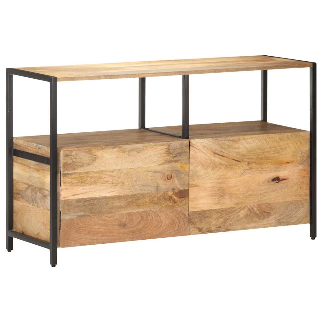 Sideboard Solid Mango Wood Storage Cabinet Rustic Buffet Cupboard 100 x 35 x 76