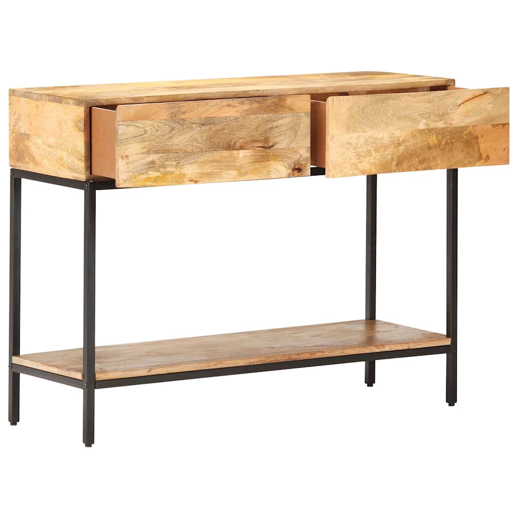 Sideboard Solid Mango Wood Storage Cabinet Rustic Buffet Cupboard 100 X 35 X 76