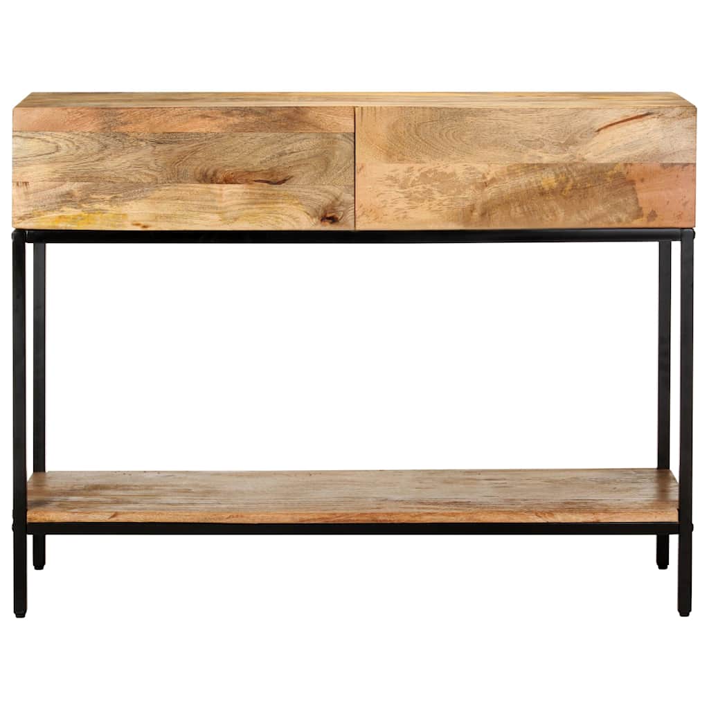 Sideboard Solid Mango Wood Storage Cabinet Rustic Buffet Cupboard 100 X 35 X 76