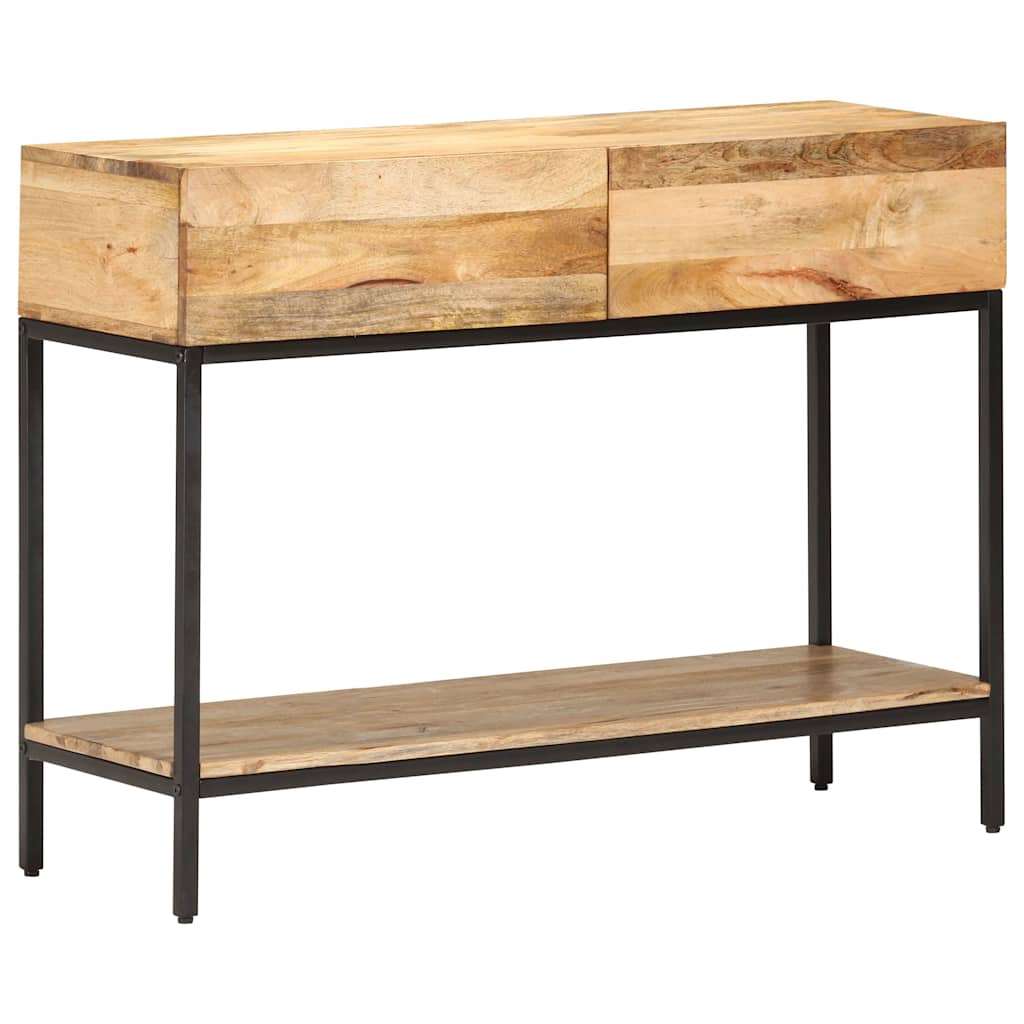 Sideboard Solid Mango Wood Storage Cabinet Rustic Buffet Cupboard 100 X 35 X 76
