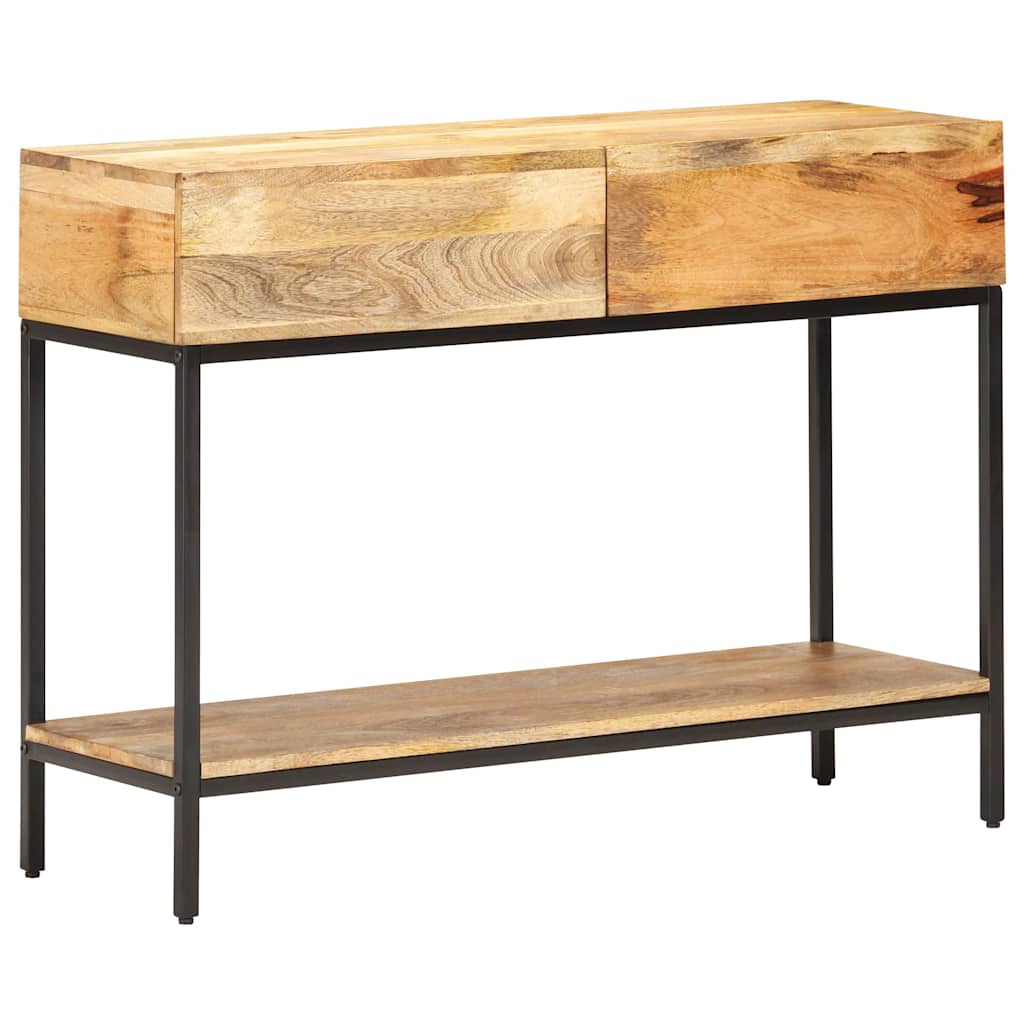Sideboard Solid Mango Wood Storage Cabinet Rustic Buffet Cupboard 100 x 35 x 76