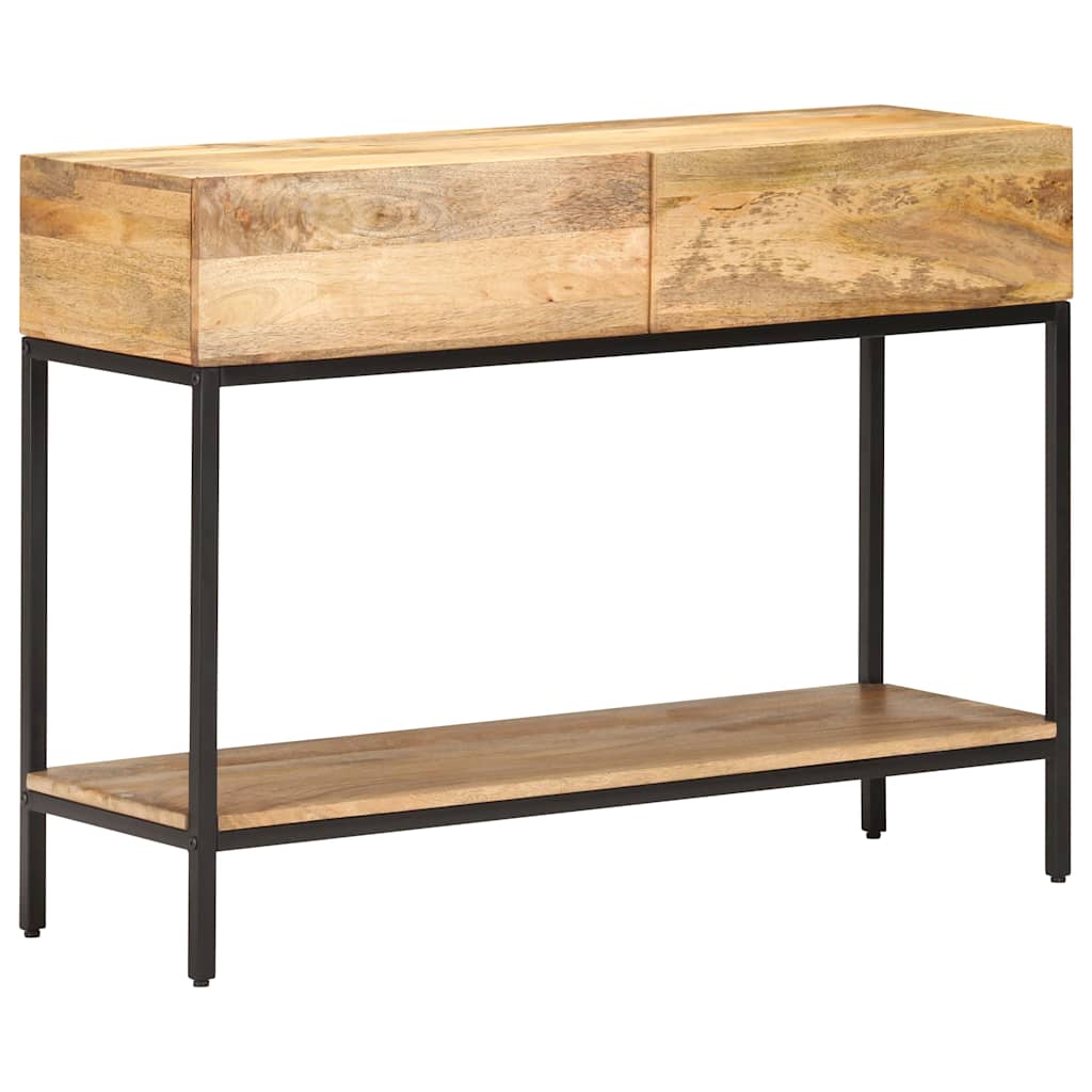Sideboard Solid Mango Wood Storage Cabinet Rustic Buffet Cupboard 100 X 35 X 76