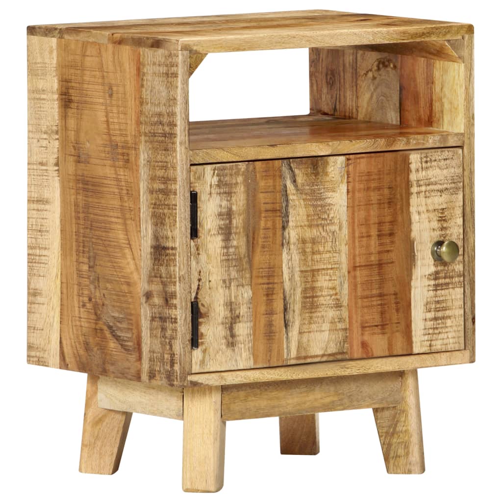 Bedside Table Rough Mango Wood