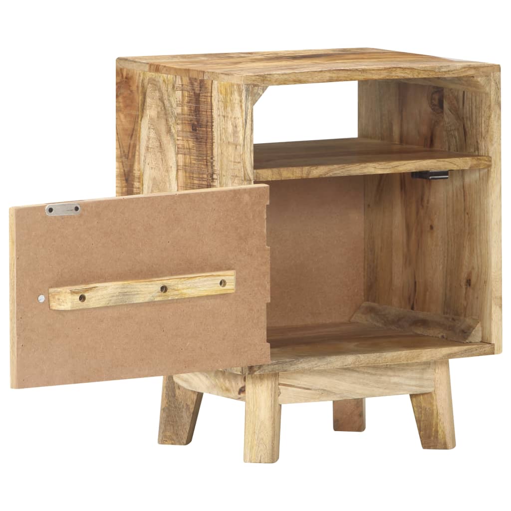 Bedside Table Rough Mango Wood