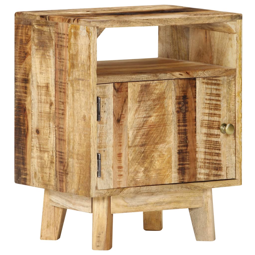Bedside Table Rough Mango Wood