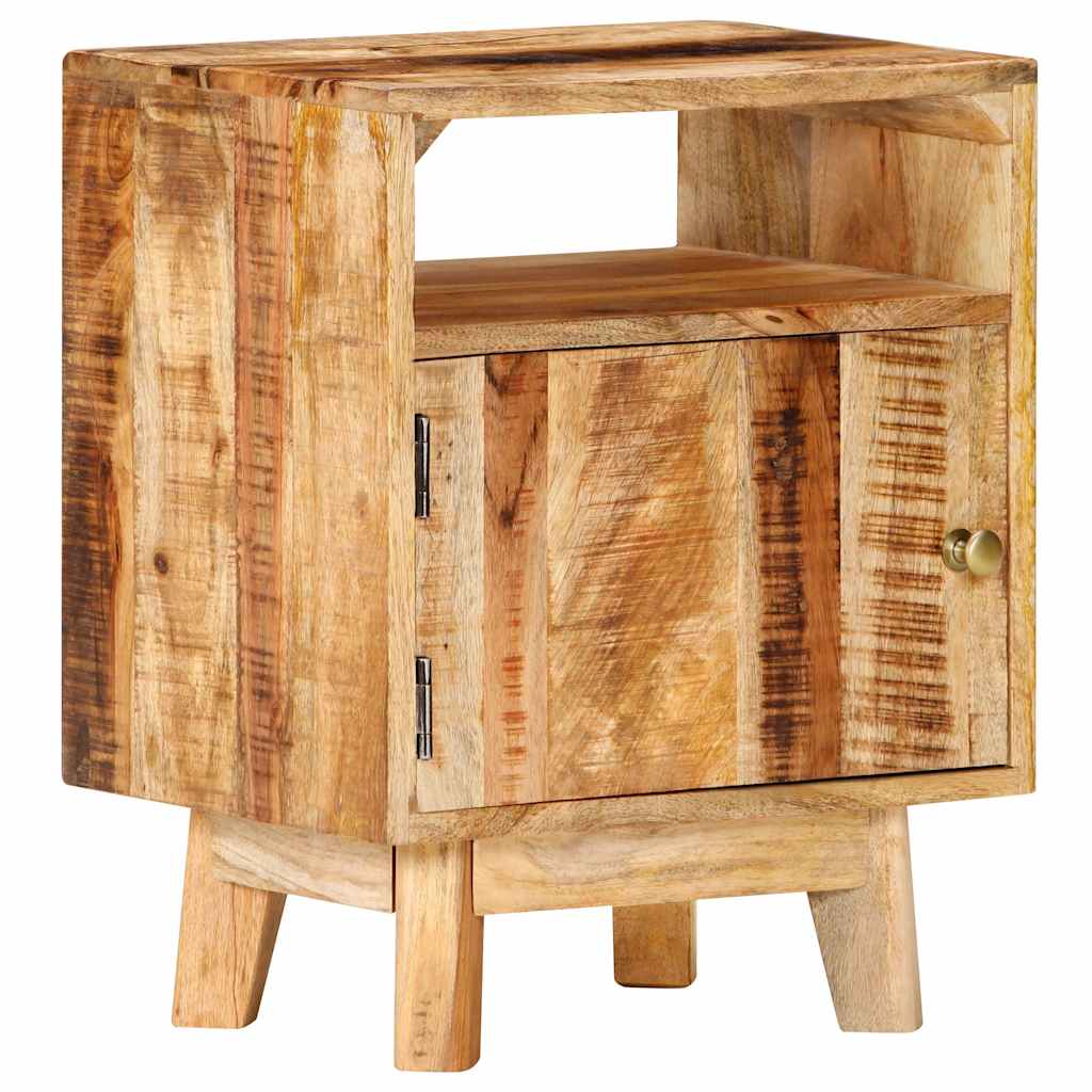 Sideboard Bedside Table Solid Rough Mango Wood Nightstand Bedroom Storage Cabine