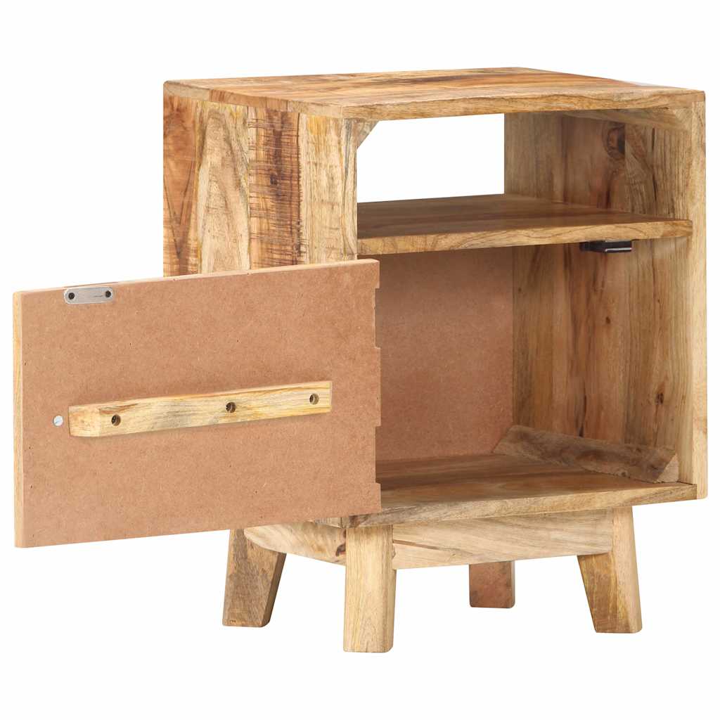 Sideboard Bedside Table Solid Rough Mango Wood Nightstand Bedroom Storage Cabine