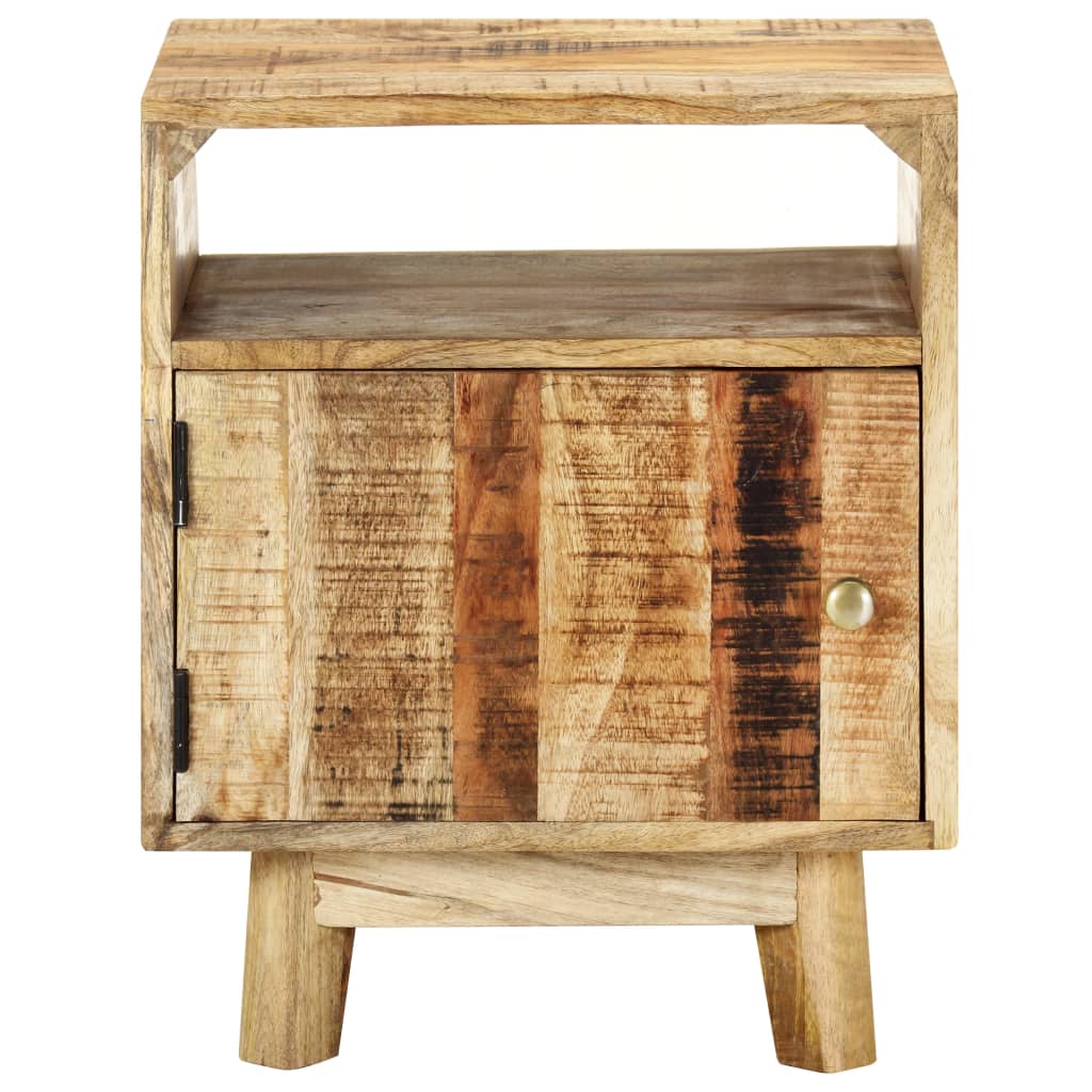 Bedside Table Rough Mango Wood