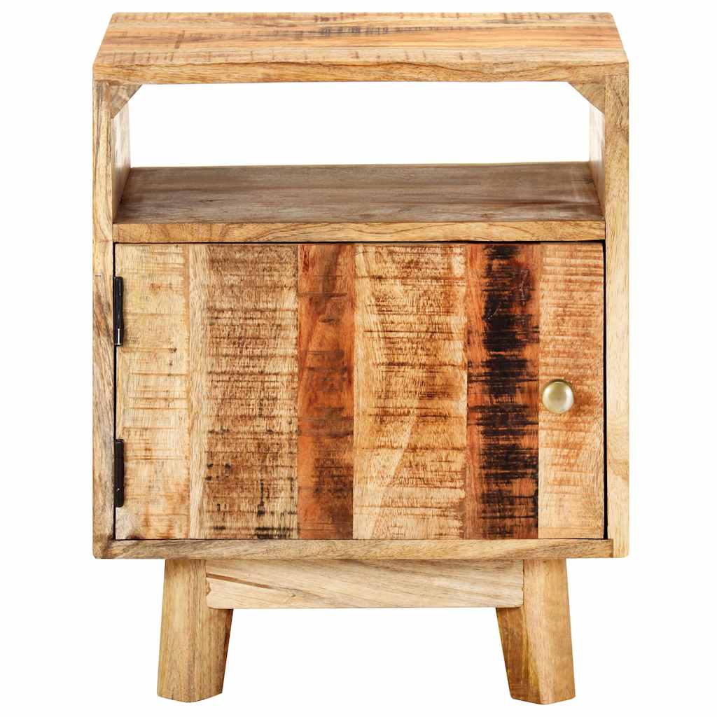 Sideboard Bedside Table Solid Rough Mango Wood Nightstand Bedroom Storage Cabine