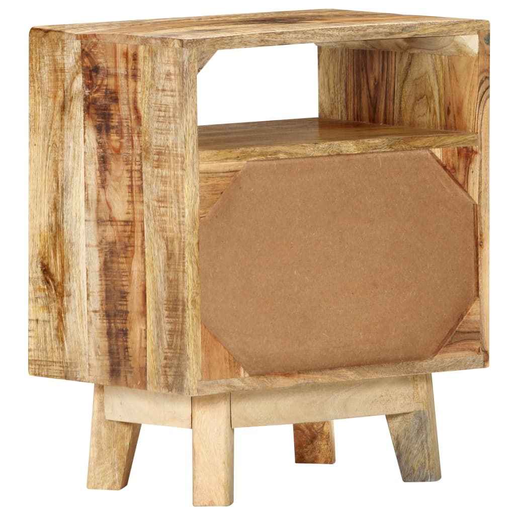 Bedside Table Rough Mango Wood