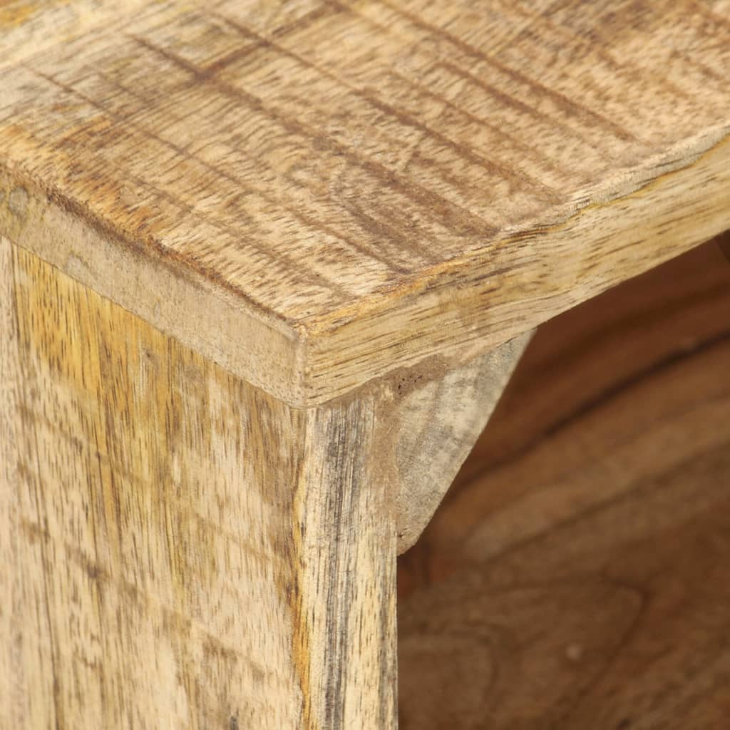 Bedside Table Rough Mango Wood