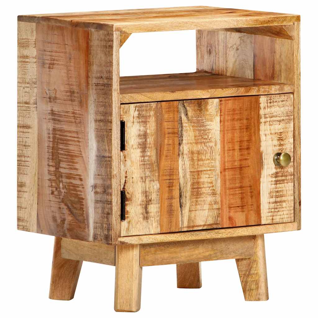 Sideboard Bedside Table Solid Rough Mango Wood Nightstand Bedroom Storage Cabine