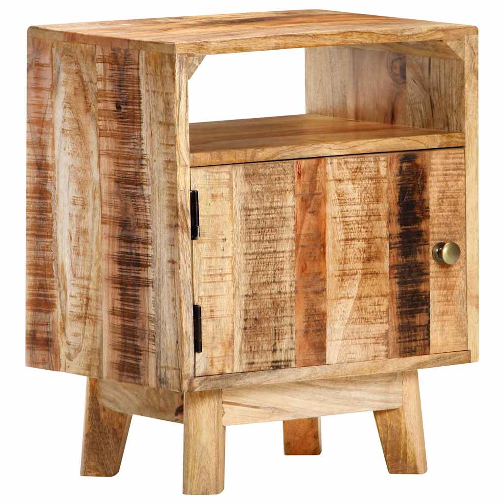 Sideboard Bedside Table Solid Rough Mango Wood Nightstand Bedroom Storage Cabine